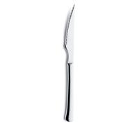 AMEFA TORERO Caja 12 Cuchillos Chuleteros Acero Inox 25CM-4,5MM Acero Brillo Fácil de limpiar Ecológico Steel 25cm-4.5mm