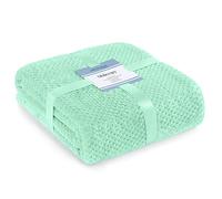 AmeliaHome Manta de 170 x 210 cm, con diseño de Piel de Cordero Sherpa, Color Menta