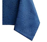 AmeliaHome Mantel con Efecto Loto Resistente al Agua poliéster Azul Marino Gaia 40x40 cm