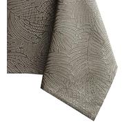 AmeliaHome Mantel con Efecto Loto Resistente al Agua poliéster Cappuccino Gaia 100x100 cm