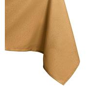 AmeliaHome Mantel con Efecto Loto Resistente al Agua poliéster De Oro Empire 40x40 cm