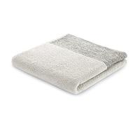 AmeliaHome Toalla de Ducha 100% algodón, 70 x 140 cm, Cenefa, Color Beige