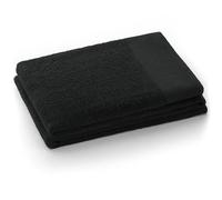 AmeliaHome Toalla de Ducha 70 x 140 cm, Color Negro, 100% algodón, Calidad Absorbente, Amari