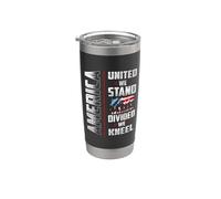 America United We Stand Patriotic 4th of July Vaso térmico de acero inoxidable de doble pared