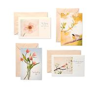 American Greetings Surtido de tarjetas de condolencias y sobres, floral (12 unidades)