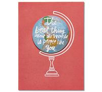 American Greetings - Tarjeta de aniversario para pareja con cinta, color Tarjeta de agradecimiento Globe