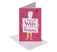 American Greetings Tarjeta de cumpleaños para esposa (marido agradecido)