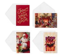 American Greetings Tarjetas de Navidad afroamericanas en caja con sobres, diseños tradicionales y religiosos (24 unidades)