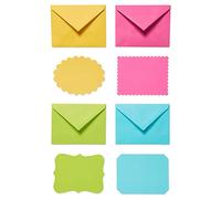 American Greetings Tarjetas de notas en blanco brillante y sobres, 40 unidades