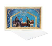 American Greetings Tarjetas religiosas de Navidad en caja con sobres, belén bendecido Año Nuevo (14 unidades)
