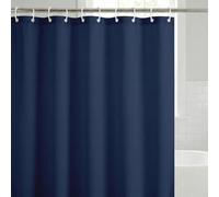 Americanflat Cortina de Ducha de 71 x 74 Pulgadas, 100% poliéster, Resistente al Agua, con Ojales de Metal y 12 Anillos, Cortinas de Ducha largas para baño