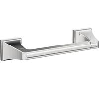 Amerock BH3602126 Soporte Giratorio Cromado para Rollo de Papel higiénico de 224 mm de Largo, Soporte para Toallas de baño, Accesorios de baño