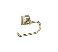 Amerock BH36091BBZ - Soporte de Papel higiénico de un Solo Poste champán Dorado | Soporte de Papel higiénico de 179 mm de Longitud | Estatura | Soporte para pañuelos de baño | Accesorios de baño