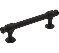 Amerock Tirador de gabinete | Bronce aceitado | 3-3/4 pulgadas (96 mm) de centro a centro | Winsome | 1 paquete | Tirador de cajón | Manija de gabinete | Herrajes para gabinete