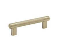 Amerock Tirador para gabinete de cocina, champán dorado, 5-1/16 pulgadas (128 mm) de centro a centro, Bronx, paquete de 1 unidad, herrajes para muebles, asa de gabinete, tirador de cajón de baño