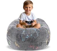 AmiCera Funda Para Puf, Puf Para Niños Sin Relleno, Sofá De Franela Cómodo Y Seguro, Almacenamiento De Animales De Peluche, Silla De Puf Para Bebé, Muebles De Dormitorio Para Niños