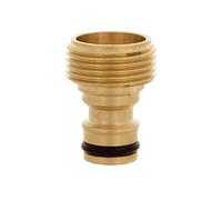 Amig - Adaptador Macho para Unión de Grifo con Manguera - 3/4" - Conexión Rápida y Fácil para Mangueras de Agua - Unión Mediante Rosca - Latón - Mate