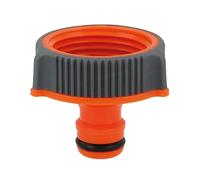 Amig - Adaptador para Unión de Grifo con Manguera - 1" - Conexión Rápida y Fácil para Mangueras de Agua - Resistente a Heladas y Rayos UVA - Plástico ABS y Goma - Naranja y Gris