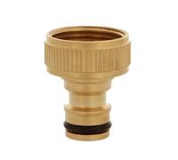 Amig - Adaptador para Unión de Grifo con Manguera - 3/4" - Conexión Rápida y Fácil para Mangueras de Agua - Resistente a la Corrosión y a las Inclemencias del Tiempo - Latón - Mate