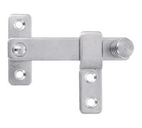 Amig - Aldabilla para Contraventana - 80 x 46 mm - Gancho para Puertas, Ventanas y Contraventanas - Cerradura de Interior y Exterior - Acero Inoxidable 18/8 Plateado Brillante