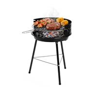 Amig - Barbacoa de carbón - 33 x 35 x 56 cm - Negro - Fabricado en Acero - Jardín y patio - para terraza y balcón con tamaño ajustado a espacios pequeños uso práctico y mantenimiento fácil. Mod. AZKAR