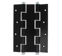 Amig - Bisagra de Acción Doble - 180 x 133 x 4 mm - Cantos Cuadrados - Cierre Automático y Regulación de la Potencia - Incluye Llave Allen - Puertas con 35 mm Espesor Máximo - Aluminio Negro