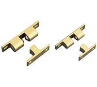 Amig - Bisagra de Latón Pulido Izquierda 100x70 mm - Accesorios para Persiana - Seguridad para el Hogar - Mirilla, Escudo Inoxidable, Bocacartas - Negro, 180mm