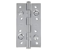 Amig - Bisagra de Seguridad - 150 x 82 x 3 mm - Cantos Cuadrados - Remate Plano - Sujeta Puertas de Entrada con Firmeza - Acero Plateado Brillante