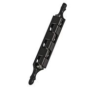Amig - Bisagra Desmontable Negra Decorativa con Remate Fabricada en Zamak para Puertas Abatibles de Armarios y Otros Muebles - 95 x 9 mm