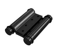 Amig - Bisagra Doble Acción - 100 x 126 mm - Cierre Automático con Regulación de Potencia - Incluye Llave Allen - Acero Negro