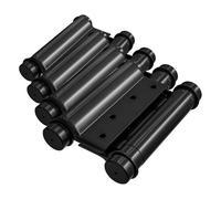 Amig - Bisagra Doble Acción- 75 x 126 mm - Cierre Automático con Regulación de Potencia - Incluye Llave Allen - Acero Negro (Paquete de 4)