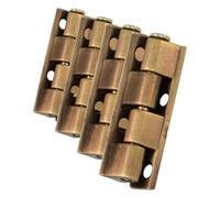 Amig - Bisagra para Armarios, Zamak, Acabado en Cuero, 40 X 9 mm, Desmontable, Resistente y Duradero, Fácil de Instalar (Paquete de 4)