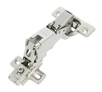 Amig - Bisagra - Tipo Cazoleta - Recta y Automática - Ø 35 mm - Pestillo para Apertura Rápida - Apertura de 170 º - Fijación Oculta para Puertas de Muebles y Armarios - Acero Plateado