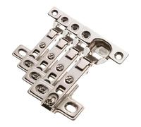 Amig - Bisagra - Tipo Cazoleta - Recta y Fija - Ø 26 mm - 2 Unidades - Máxima Resistencia y Duración - Apertura de 110 º - Fijación Oculta para Puertas de Muebles y Armarios - Acero Plateado
