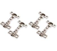 Amig - Bisagra - Tipo Cazoleta - Recta y Fija - Ø 26 mm - 2 Unidades - Máxima Resistencia y Duración - Apertura de 110 º - Fijación Oculta para Puertas de Muebles y Armarios - Acero Plateado