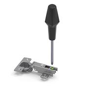 Amig - Bisagra - Tipo Cazoleta - Superacodada y Fija - Ø 26 mm - 2 Unidades - Máxima Resistencia y Duración - Apertura de 110 º - Fijación Oculta para Puertas de Muebles y Armarios - Acero Plateado