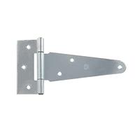 Amig - Bisagra Tipo T Plateada de Acero Zincado para Puertas Abatibles Lisas de Entrada y Paso, de Interior y Exterior y Armarios - 312 x 111 mm · Anti Óxido - Montaje Fácil y Rápido