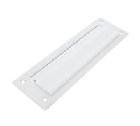Amig - Bocacartas buzón Blanco Mod. 1 - Solapa para Paredes o Puertas - Recogecartas con Tapa de Acero - 254 x 78 mm - Medida Boca: 198 x 48 mm - Color Blanco Mate - Ranura para Cartas