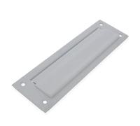Amig - Bocacartas buzón INOX Plateado Mod. 1 - Solapa para Paredes o Puertas - Recogecartas con Tapa de Acero Inoxidable - 254 x 78 mm - Medida Boca: 198 x 48 mm - Color Plateado - Ranura para Cartas