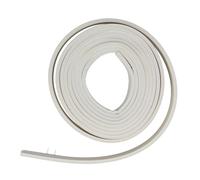 Amig - Burlete Adhesivo de Caucho - Para Evitar Corrientes de Aire por Rendijas en Puertas y Ventanas Batientes y Correderas - 6 metros en 2 Tiras de 3 m - Blanco - Aislante para Huecos 1-3,5 mm