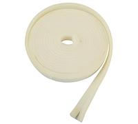 Amig - Burlete Adhesivo de Espuma para Puertas de Entrada y Paso y Ventanas Batientes y Correderas - 2 Tiras de 5 m · 15 x 6 mm · Color Blanco, Cinta Aislante Para Evitar Corrientes de Aire