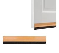 Amig - Burlete Adhesivo Modelo 7 - Aislante de PVC para Puertas - Protección contra Aire y Agua - Instalación Fácil - Duradero, Roble, 1m, Imitación de Madera