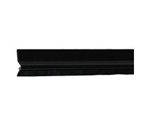 Amig - Burlete para Puertas de Entrada o de Paso - Burlete Adhesivo de sobreponer - Cepillo de Pelo - Lámina de plástico Entre la escobilla - 82 cm - Negro - Aluminio