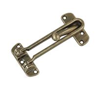 Amig - Cadena de Seguridad para Puertas Mod. 2 - Largo de la Barra: 120 mm - Tirador de Embutir para Puertas de Entrada - Cierre Resistente Mediante Barra Lateral - Zamak Cuero