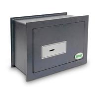 Amig - Caja Fuerte de Embutir con Llave de Gorja - Acero - Caja de Seguridad para Pared, Discreta y Segura - Ideal para Casa - Protección de Dinero y Objetos de Valor - 30x15x20 cm