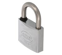 Amig - Candado acero inoxidable -recomendado para uso marítimo Modelo 60 - Latón niquelado con arco de acero tratado - Ancho: 40 mm