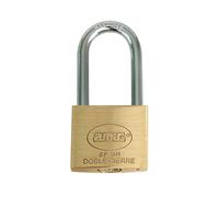 Amig - Candado de seguridad - Incluye 2 llaves - Arco largo - Latón y arco de Acero tratado - Para taquillas de gimnasio, puertas, armarios, maletas, mochilas - Doble cierre - Ancho: 30 mm