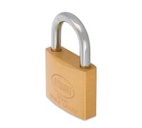 AMIG - Candado de Seguridad - Incluye 2 Llaves - Ideal para Taquillas y Maletas - Arco de Acero Tratado - 40 mm - Latón Mate