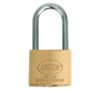 Amig - Candado de seguridad - Latón y Arco de Acero - Incluye 2 Llaves - Ancho 35 mm - Ideal para Taquillas de Gimnasio, Puertas, Armarios, Maletas, Mochilas
