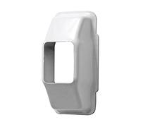Amig - Carcasa o Embellecedor de Sobreponer de Aluminio para la Guía Superior de la Cinta de Persiana, Tapa Cubre Poleas Perfecta para Cintas de 22 mm, Blanco